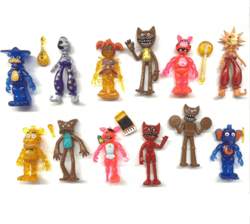 12pcs Set Five Nights At Freddy's FNAF Nightmare Action Figure Toy Cake Toppers