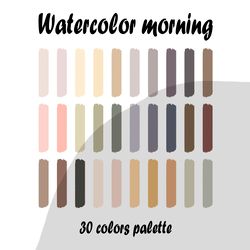Watercolor procreate color palette | Procreate Swatches