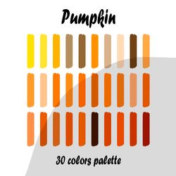 Pumpkin procreate color palette | Procreate Swatches