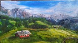 Landscape painting impressionism original art oil artwork