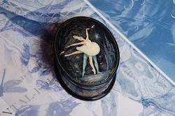Swan Lake lacquer box ballet painting art gift