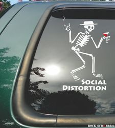 social distortion vinyl sticker decal skull car mike ness punk rock