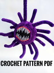 Jelly mouth Trevor Henderson, crochet pattern PDF