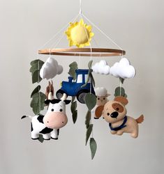 Farmhouse mobile Crib mobile Nursery decor