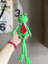 Digital Download - PDF. Crochet pattern Frog. DIY amigurumi toy tutorial