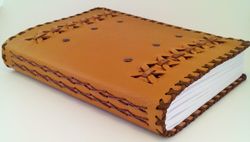 Bound leather journal notebook- Blank book