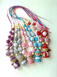 Nursing necklace for newborn | Crochet necklace | Gift pregnans
