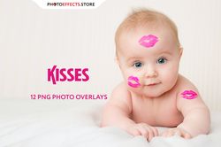 12 Kisses Photo Overlays