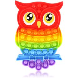 Owl on Branch Rainbow Bubble Popper Fidget Toys