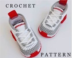 Baby booties crochet pattern converse, baby shoes crochet pattern gift kids, baby booties pattern