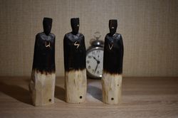 Norns statue Urd Verdandi Skuld set 3 pieces Nordic Goddess Altar Dolls norse mythology
