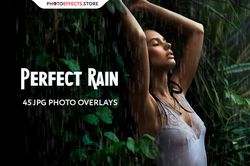 45 Rain Photo Overlays
