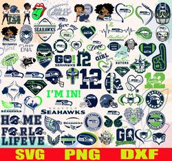Seattle Seahawks Svg, Clipart Bundle, NFL teams, NFL svg, Football Teams svg