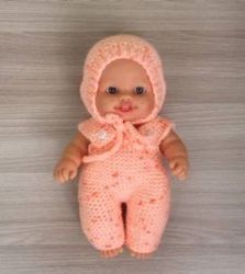 8-9 inch Baby Doll Wardrobe Doll Clothes Overalls Hat for 21 cm Miniland baby doll Berenguer Dolls 8 inch Jumpsuit doll