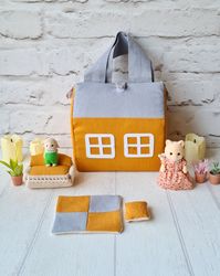 Cute gift for kid. Dollhouse set. Play set. Toy. Toddler gift. Kids gift