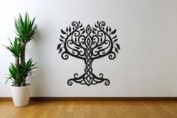 Tree Yggdrasil, World Tree, Germano - Scandinavian Mythology, Car Stickers Wall Sticker Vinyl Decal Mural Art  Decor
