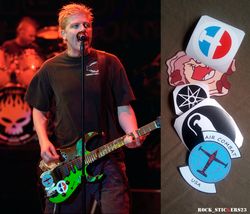 Dexter Holland guitar stickers Offspring decal signature Ibanez Punk Full Set 5