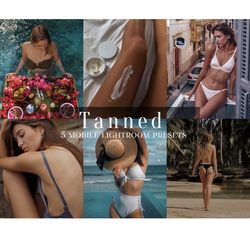 Tan Presets, Lightroom mobile presets, beach Lightroom presets, Beauty skin presets, Tanned presets, Tanned filters