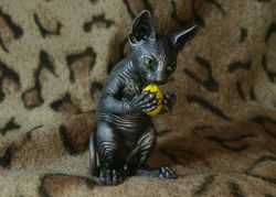 Sphynx cat figurine