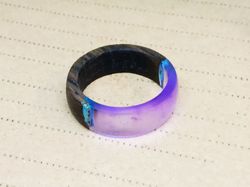 Epoxy wood ring Resin wood ring Wood resin ring for women