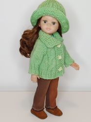PDF KNITTED PATTERN HAT for 13 Inch Dolls, Easy knitting patterns, Knitted pattern for beginners