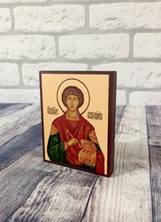 Panteleimon | Hand painted icon | Orthodox icon | Religious icon | Christian supplies | Orthodox gift | Holy Icon
