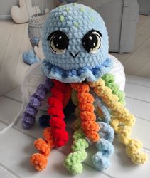 jellyfish crochet toy, plush sea animals, amigurumi jellyfish