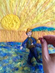 Van  gogh the sower and sunset