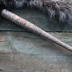 Maori spirit warrior cudgel. Gift for man.
