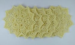 Set of 6 transparent crocheted doilies retro style for the warmth your kitchen