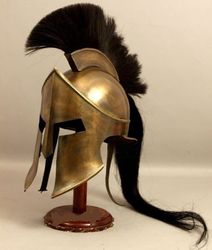 300 Spartan Helmet King Leonidas Movie Replica Medieval Helmet With Stand