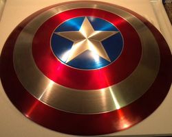 Avengers marvels Shield 24" Medieval 18 gauge steel Replica HAND MADE CAPTAIN America