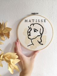 Matisse cross stitch pattern Modern cross stitch PDF Abstract boho embroidery Contemporary xstitch