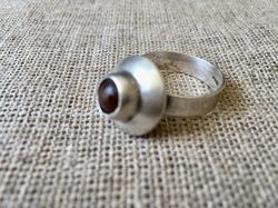 Grandmother Silver ring, Old Russian ring, Vintage 1970, size US: 10