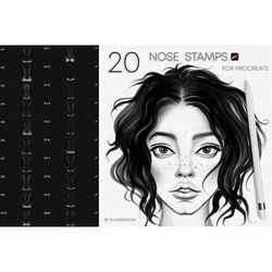 Realistic Nose Stamps for Procreate