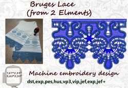 FSL Bruges Lace 2 Sizes Embroidery Design