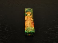 Tsarevna jewelry box fairy tale collectible hand painted lacquer miniature art