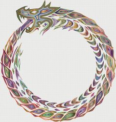 PDF Counted Cross Stitch Pattern | Ouroboros