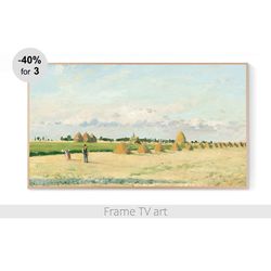 Frame TV Art download 4K, Frame TV Art painting, Frame TV art Pissarro vintage classic art, Frame TV art landscape | 300