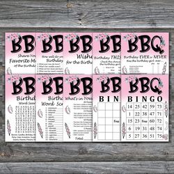 BBQ Birthday Party Games bundle,Adult birthday games package,Printable Birthday Games,INSTANT DOWNLOAD