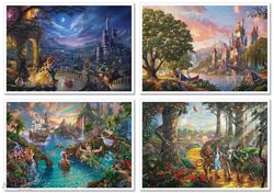 A set of postcards with Disney stories artist Thomas Kinkade - Disney-2
