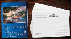 A set of postcards with Disney scenes artist Thomas Kinkade - Disney-4.