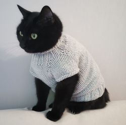 Cat sweaters Basic cat jumper Sweaters for pets Sphynx cats sweaters Turtleneck cats sweaters Clothing for cats