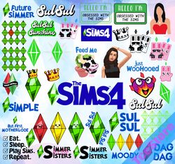 Sims 4 Bundle Svg, Sims 4 Svg, Sims 4 Quotes Svg, Sims 4 Svg, Sims 4 Quotes Svg, Sims 4 Characters, Sims 4 Clipart