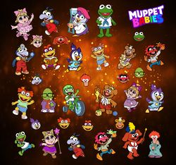 Muppet Babies Svg Bundle, Muppet Babies Printable, Muppets stickers, Instant download, Cut files, bundle layered SVG