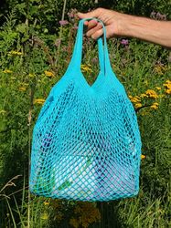 Avoska, String Bag, Eco Shopping Bag, French Market Bag, Zero Waste Bag, Vegan Crossbody Bag, Mesh Tote Bag, Crochet Bag