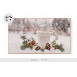 Frame TV art Digital Download 4K, Frame TV Art Merry Christmas, Frame TV art winter, Frame Tv art Holiday| 203