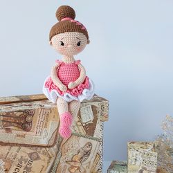 amigurumi doll. ballerina doll. crochet doll. handmade dolls for girls. amigurumi doll for sale. custom doll. gift doll.
