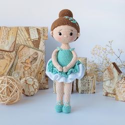doll for sale. ballerina doll. crochet doll. amigurumi doll for sale. knitted doll. a gift for a girl. custom doll. doll