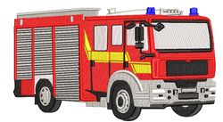 Fire truck embroidery file
